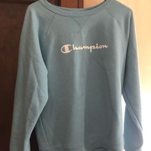 Baby blue champion crew neck